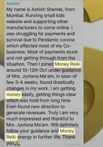 money reiki feedback 5